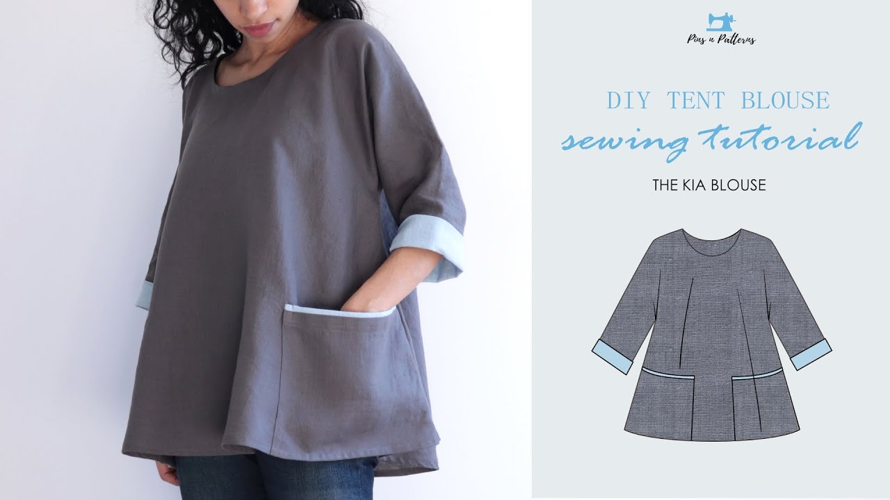 A&S SHORT SLEEVE TENT LINE BLOUSE 【 美品 】