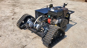 Chế Máy Cắt Cỏ Điều Khiển Từ Xa Từ  Máy Cắt Cỏ Cũ.Robot Cắt Cỏ Tự Chế