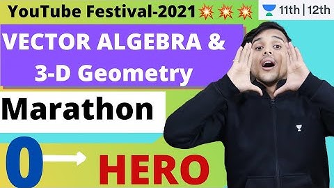 🔴LIVE Marathon ON Vector ALGEBRA AND 3D BY PRANAV PANDEY