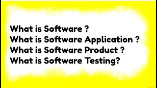 What is Software | Application | Product | Testing | Testing Tools Free Course screenshot 3
