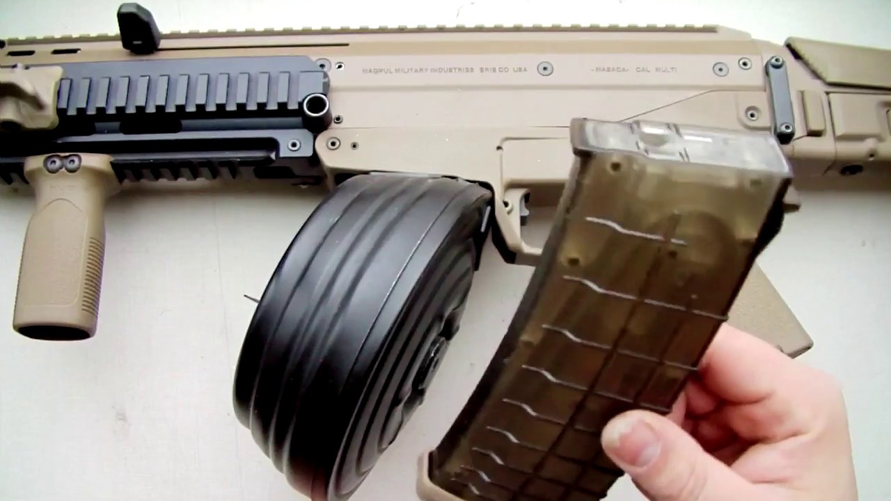 RPK DRUM Mag (BUBEN) for AEG Magpul Masada AK ver Part 1 (Airsoft