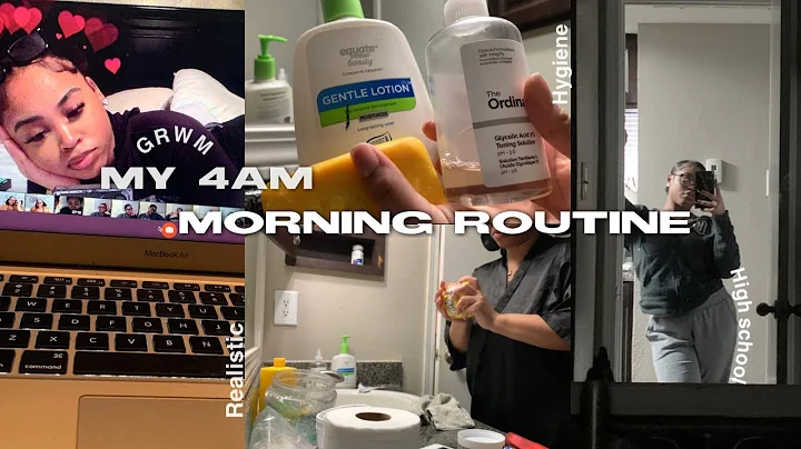 MY REALISTIC 4AM HIGH SCHOOL MORNING ROUTINE (Junior year)