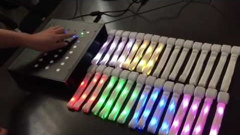 Multi-zone controlled LED Flashing Wristband 15colors 8Different Area Remote control Bracelet