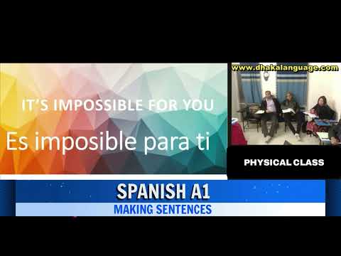Spanish Class 01 at Shield Language Academy
