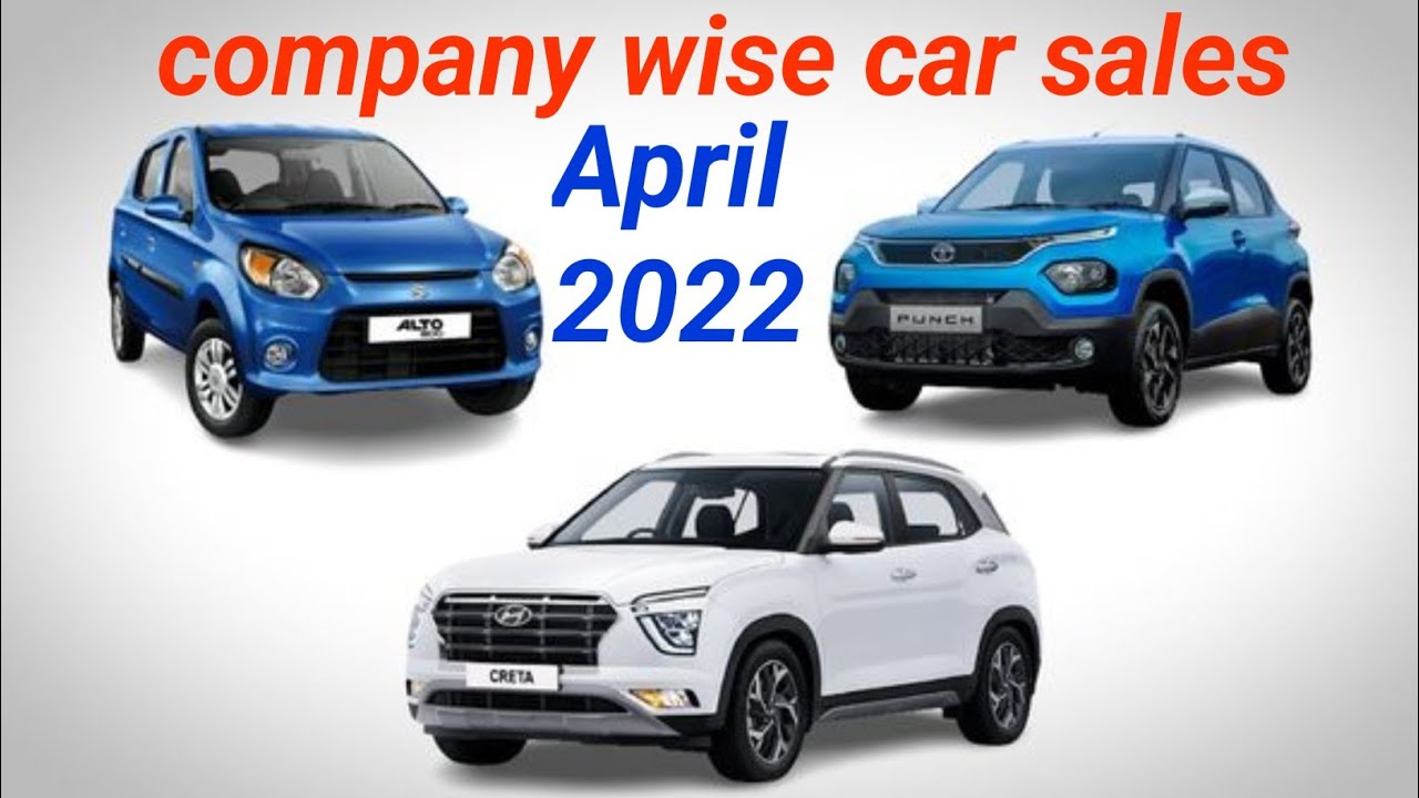 April 2022 brand wise car sales report... maruti, Hyundai, Tata
