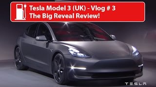 Tesla Model 3 UK - Vlog 3 - The Big Reveal Review