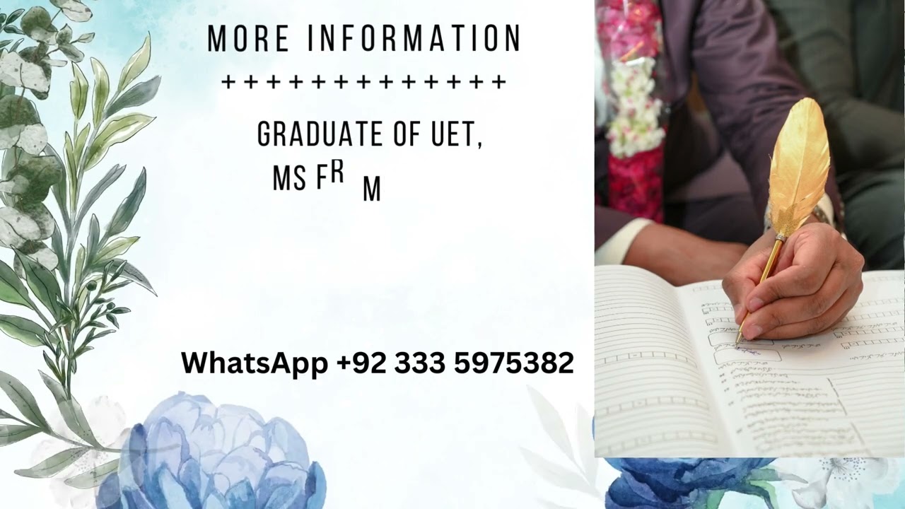 580 Uzair Mechanical Engineer Wah || MJais Shadi