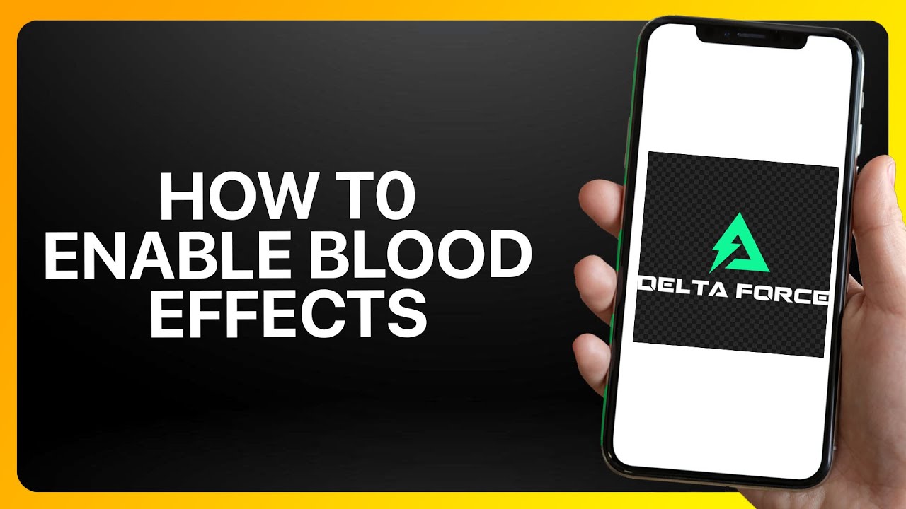 How To Enable Blood Effects in Delta Force Mobile Tutorial - YouTube