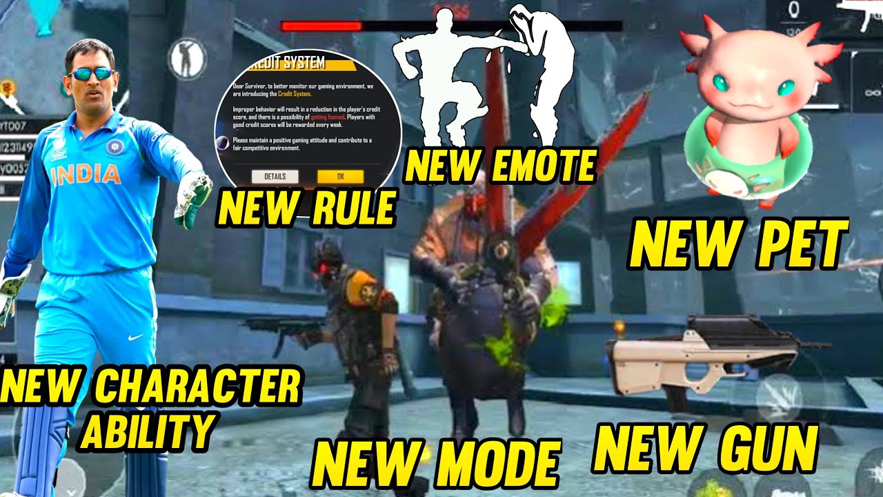FREE FIRE ADVANCE SERVER NEW CHARACTER, NEW PET, NEW EMOTE, NEW GUN, NEW RULE, NEW MODE