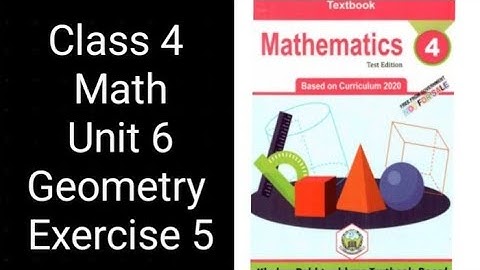 Class 4 Math | Unit 6 Exercise 5 | Geometry | KPK Textbook Board