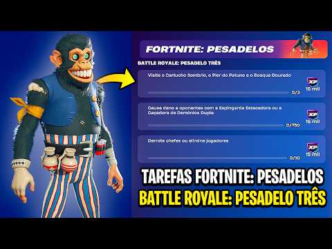 COMO COMPLETAR TODAS AS MISSÕES TAREFAS FORTNITE PESADELOS BATTLE ROYALE PESADELO TRÊS - Fortnite