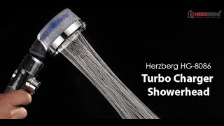 Herzberg Turbo-Oplader Douchekop Mat Blauw