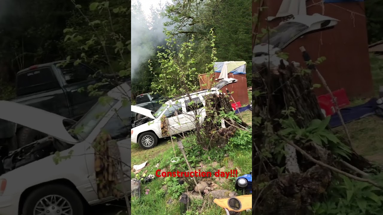 This day 2 or 3 of the road build. That’s where our camper and future barn will be.