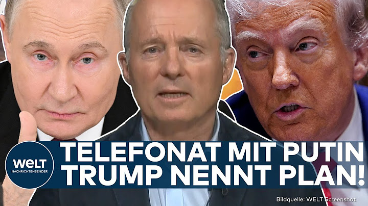 UKRAINE-KRIEG: Trump nennt Plan nach Telefonat mit Putin! USA und Russland sprechen über Frieden
