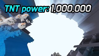 Is TNT power 1,000,000 enough to destroy bedrock?