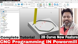 POWERMILL 2018 what's new| 2D CURVE POWERMILL Hindi| CNC PROGRAMMING
