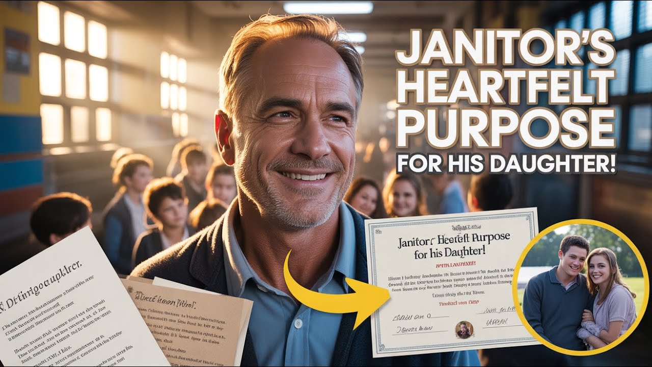 Heartwarming Response Revealed: Quiet Janitor's Incredible Life-Changing Purpose for His Daughter!