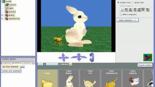 Programming with Alice - Adding, deleting, scaling and moving objects