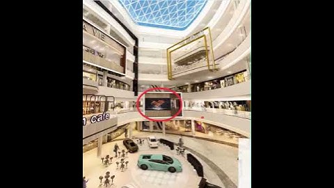 Dubai  Transparent Led Screen Application In Shopping Mall