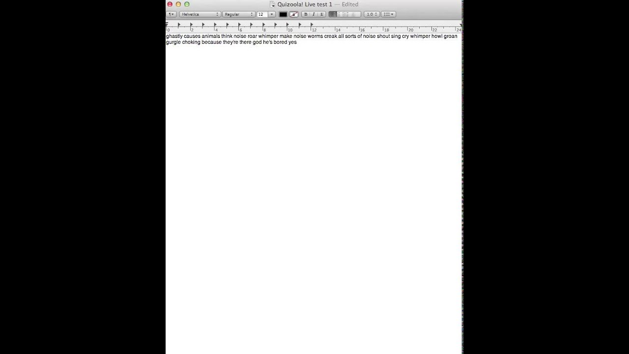 Quizoola! Live test 2
