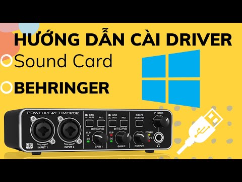 Hướng dẫn cài driver Sound card Behringer UMC202HD  – BKIN