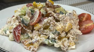 видео: Святковий САЛАТ з пастою, який ЗДИВУЄ всіх гостей!🥗 картинка: Святковий САЛАТ з пастою, який ЗДИВУЄ всіх гостей!🥗
