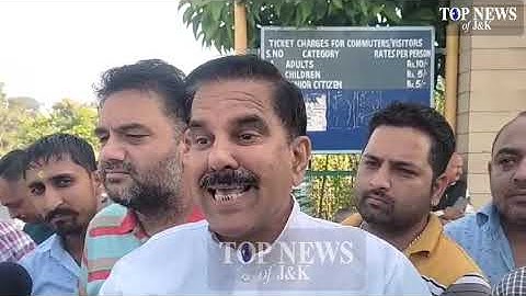 Harsh Dev Singh lashes out at Govt over various issues during protest outside Hari Singh Park Jammu