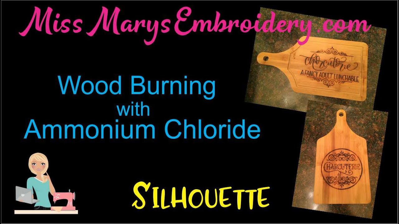 TUTORIAL: How to wood burn with a heat gun, Ammonium Chloride Wood Burning