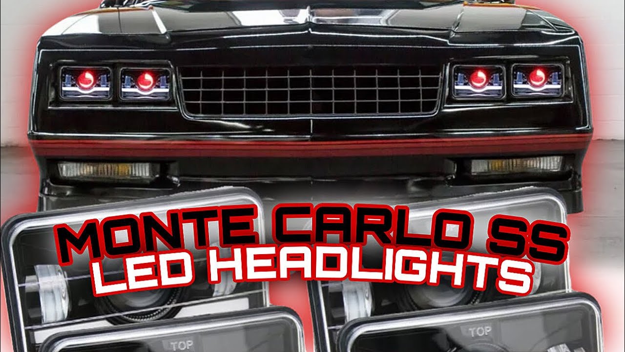 MONTE CARLO SS 4PCS 4x6" LED HEADLIGHTS HI/LO SEALED BEAM BULB ...