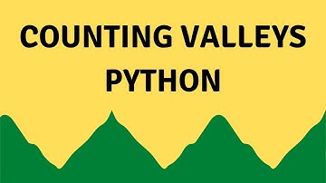 Counting Valleys Hackerrank Solution Python - 4K
