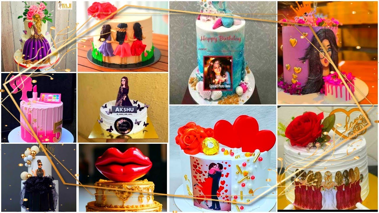 simple cake designs for girls cake design for birthday girl YouTube