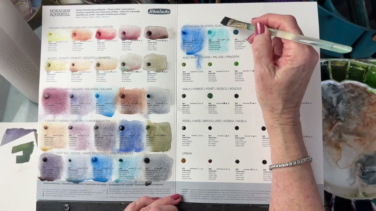 Schmincke super granulating dot cards