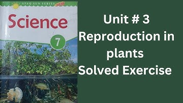Class 7 science - Afaq science - unit 3- reproduction inplants- exercise