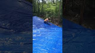 what am I doing up here?  adding roof repair to resume!  #arkansas #vaden #homestead #fixerupper