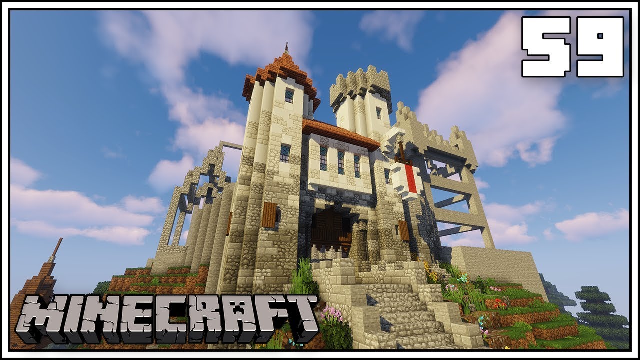 THE CASTLE GATEHOUSE!!! Episode 59 Minecraft 1.13.2 Survival Let's Play ...