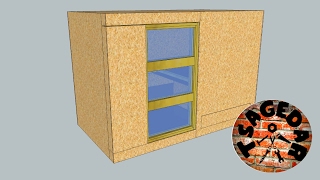Kurník - 1.část - Sketchup model + dveře / DIY  Hen house - Part 1- Sketchup model + door production