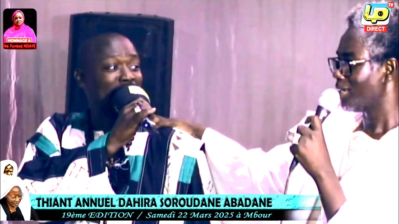 BATHIE MASSAMBA ZIKROULAH : THIANTE ANNUEL DAHIRA SOROUDANE ABADANE MBOUR 2025