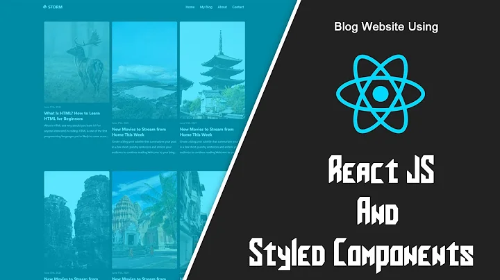 Let's Design Blog Website With React JS (React Router + Styled Components + React Icon)