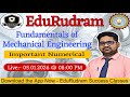Important Numerical || Fundamentals of Mechanical Engineering || B.Tech Exam #edurudram