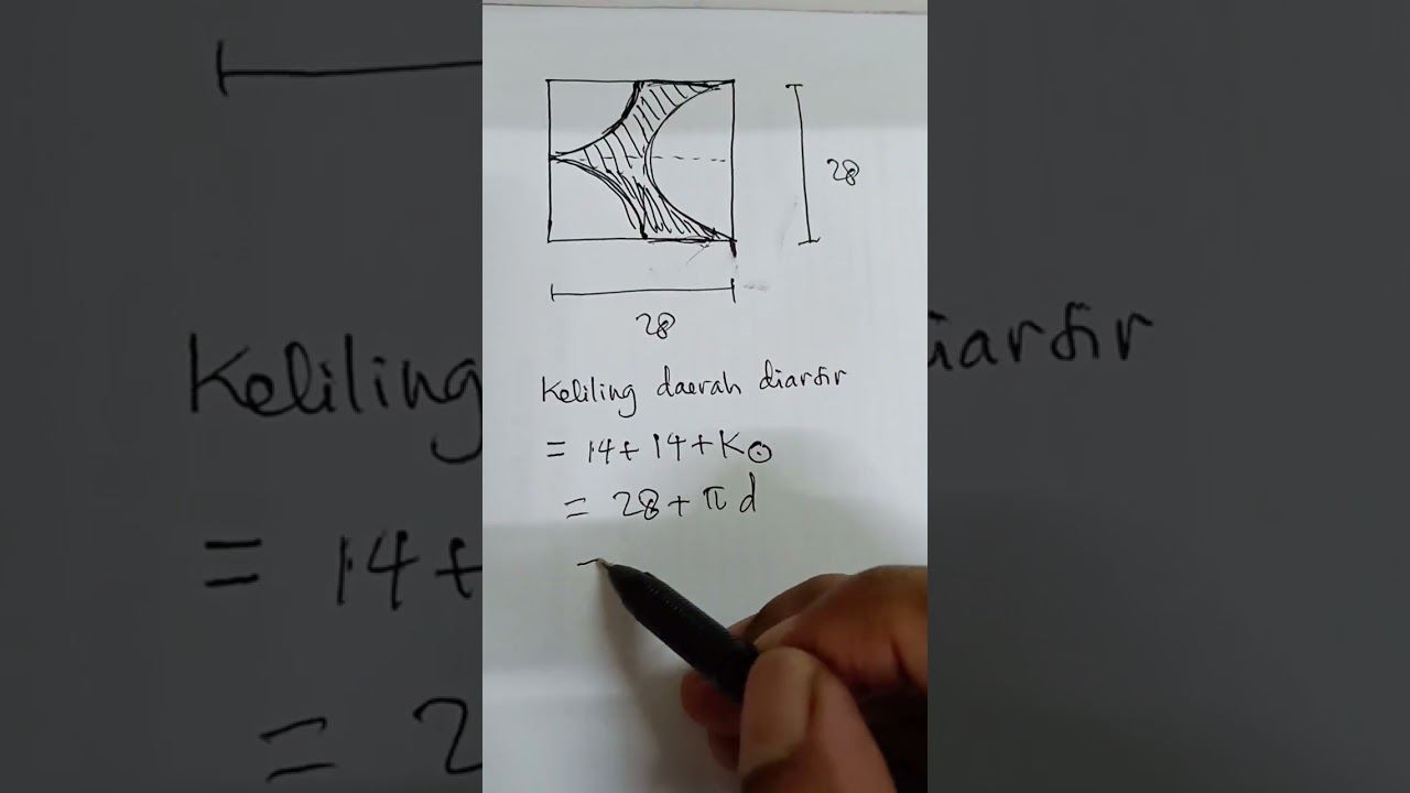 Keliling daerah diarsir