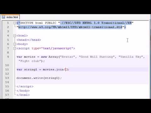 31  Array to String, Join, Pop, Push