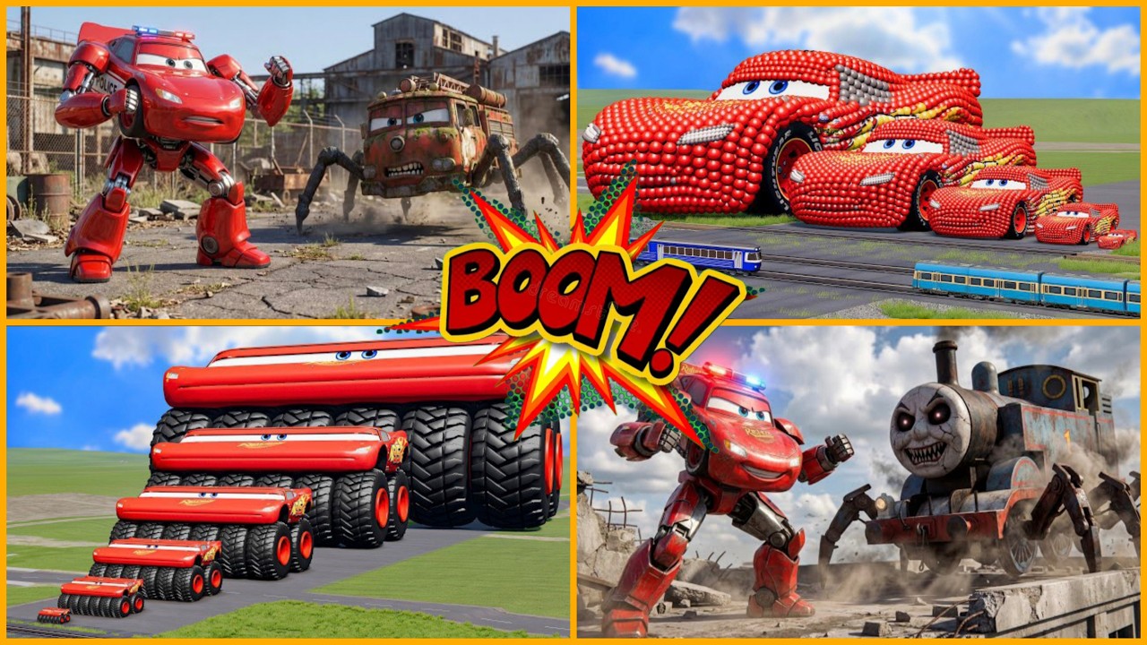 ULTIMATE MECH BATTLE! 🤖💥 McQueen vs Giant Spider Train! 🚂😱 Who is the Strongest?