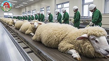 Incredible Modern SHEEP Farming - How Millions of Sheep Are Raised and Processed for Wool & Meat