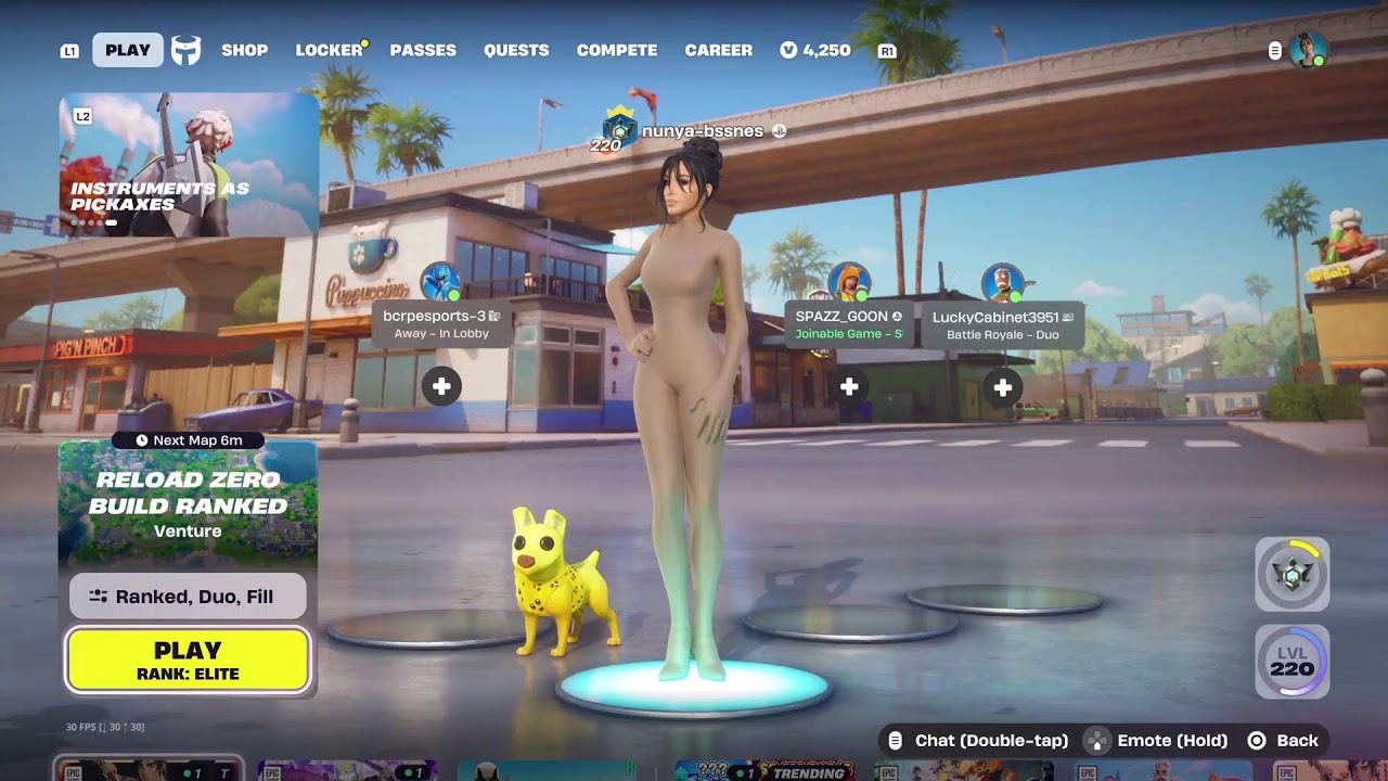 Playing  FORTNITE ZERO BUILD RANKED LOOKING FOR DUO