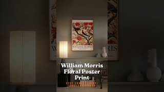 William Morris Red Bird Poster Print | Cream Floral Botanical Victorian Wall Decor 🐦