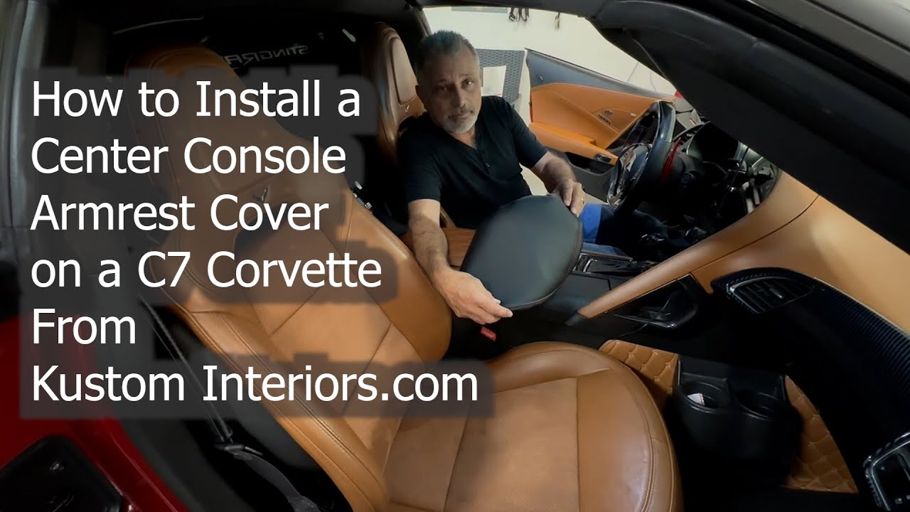 How to Install a Center Console Armrest Cover on a C7 Corvette from ...