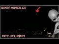 UFO Spotted Over Santa Monica, CA (Oct. 27, 2021) UFO Sighting