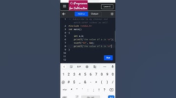 C-Programme for subtracting two integers using user input #coding #cprogramming #programming #shorts