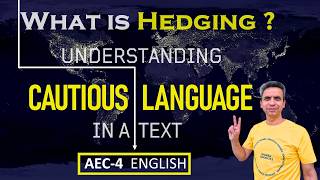 What is Hedging or Cautious Language in Writing | AEC-4 | #puchd  #puexams