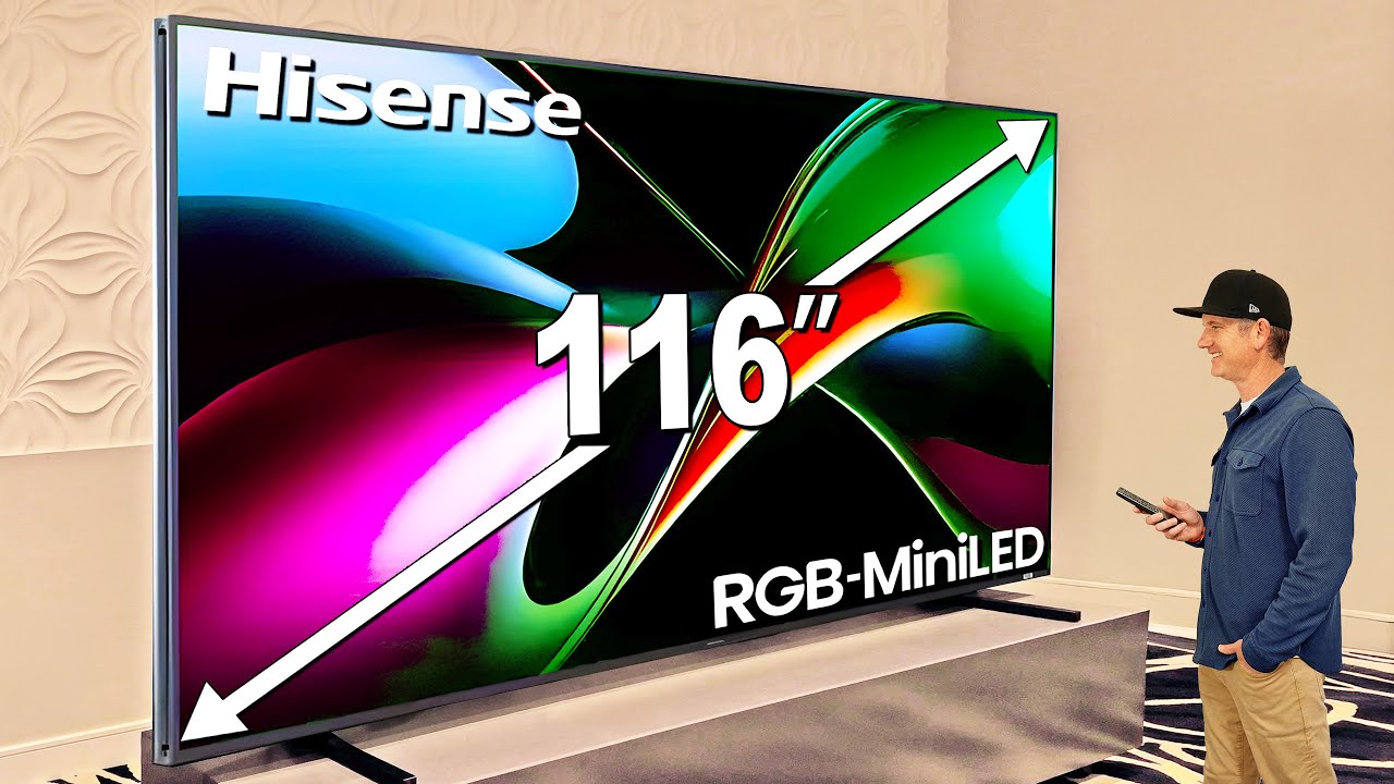 Massive 116-inch Hisense 116UX RGB-MiniLED TV Launches